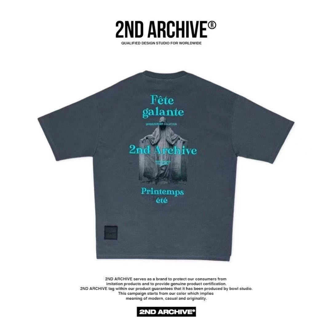 【一口價$277/件】🇰🇷韓國直送🇰🇷 2ND ARCHIVE Statue 3D embroidery T-shirt- 3 Color APM 537 BOWL