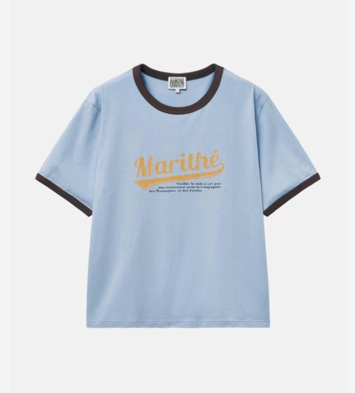 MARITHE FRANCOIS GIRBAUD VINTAGE BASEBALL RINGER TEE HLY & CHOCCICO