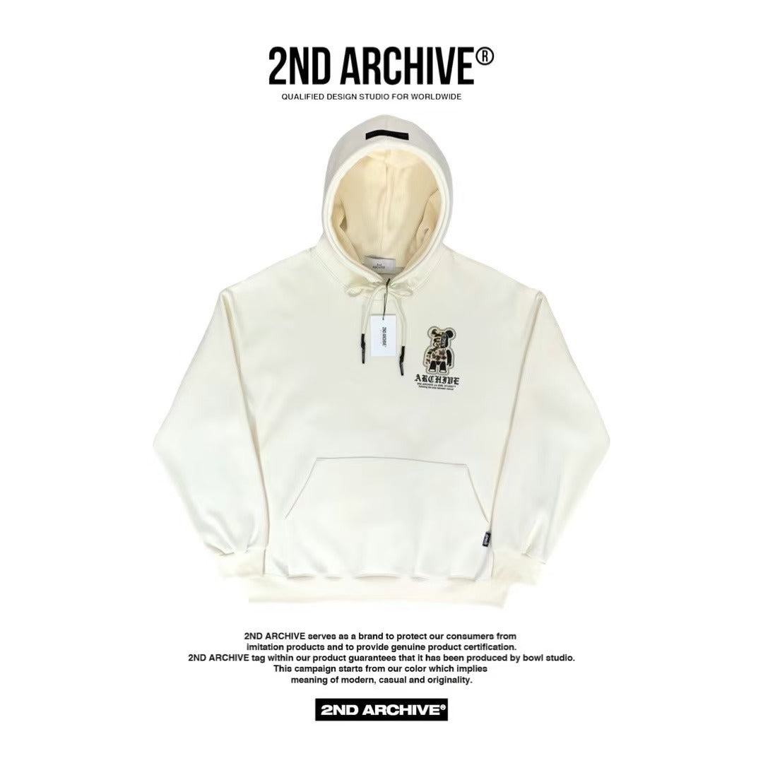 韓國直送🇰🇷 2ND ARCHIVE Camo Bear Scotch Fleece Hoodie