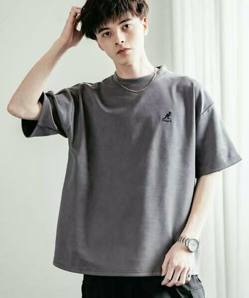 日本直送KANGOL One Point Logo Embroidery Short Sleeve Tee