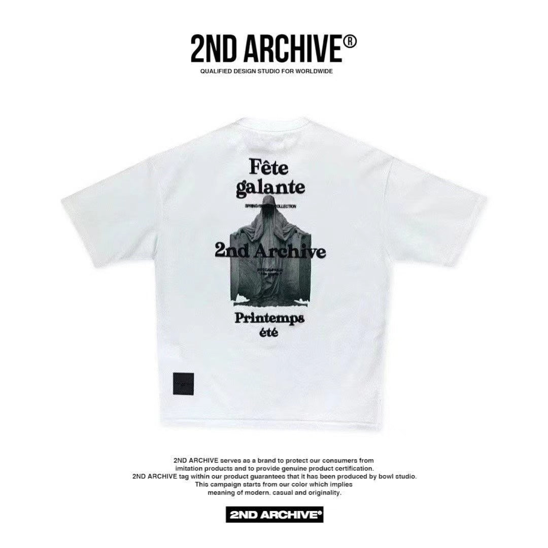 【一口價$277/件】🇰🇷韓國直送🇰🇷 2ND ARCHIVE Statue 3D embroidery T-shirt- 3 Color APM 537 BOWL