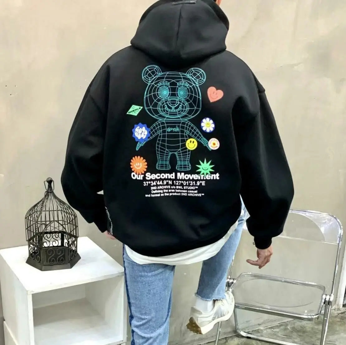 【一口價$390/件】🇰🇷韓國直送🇰🇷 2ND ARCHIVE 3D Bear Sweatshirt | 3 Color 2ND ARCHIVE