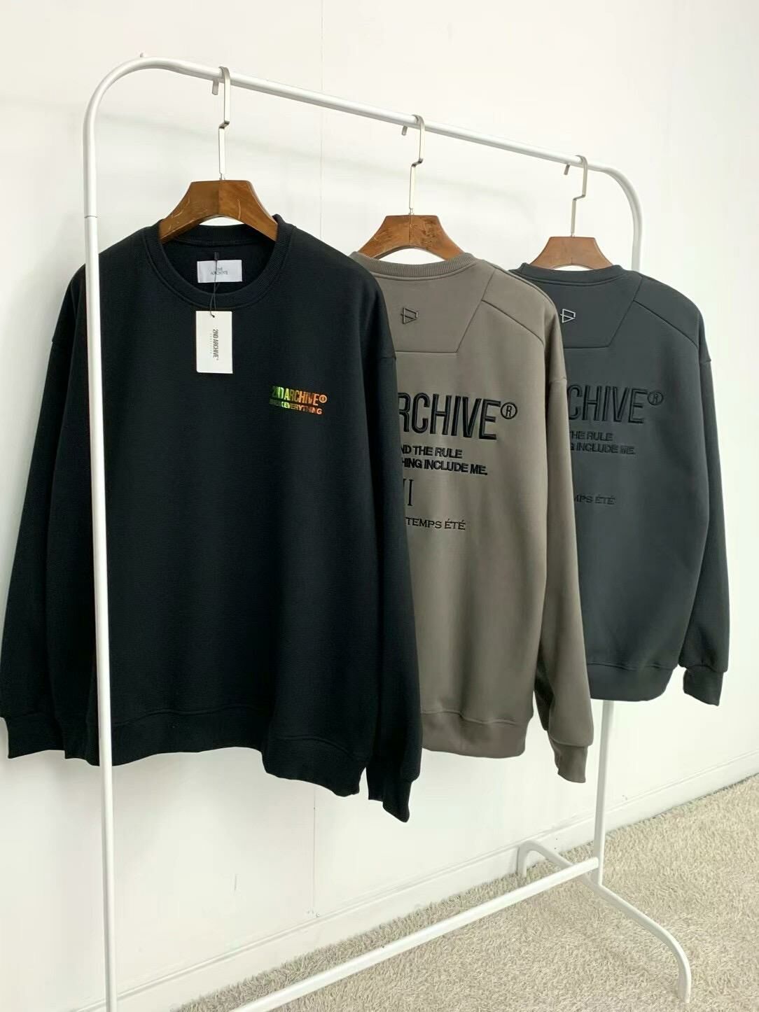 【一口價$345/件】🇰🇷韓國直送🇰🇷 2ND ARCHIVE Logo Embroidered Sweatshirt