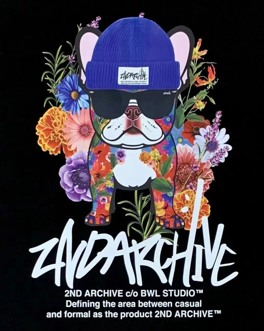 【一口價$277/件】🇰🇷韓國直送🇰🇷 2ND ARCHIVE Flower Garden dog Tee- 4 Color APM 537 BOWL