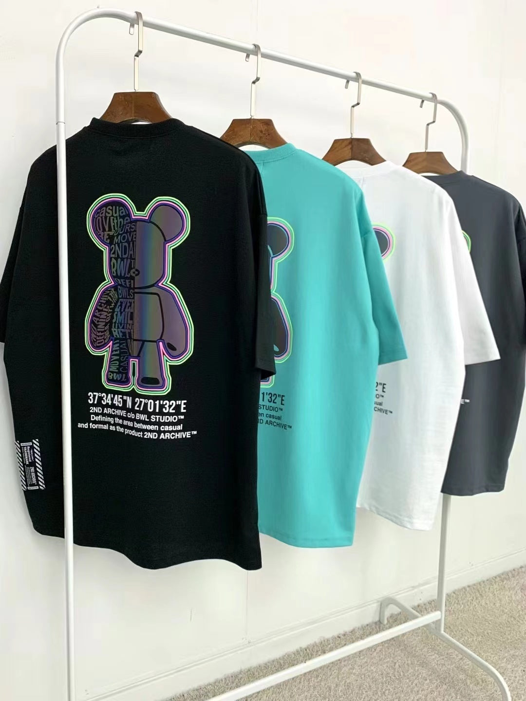 【一口價$277/件】🇰🇷韓國直送🇰🇷 2ND ARCHIVE Half Bear T-shirt - 4 Color