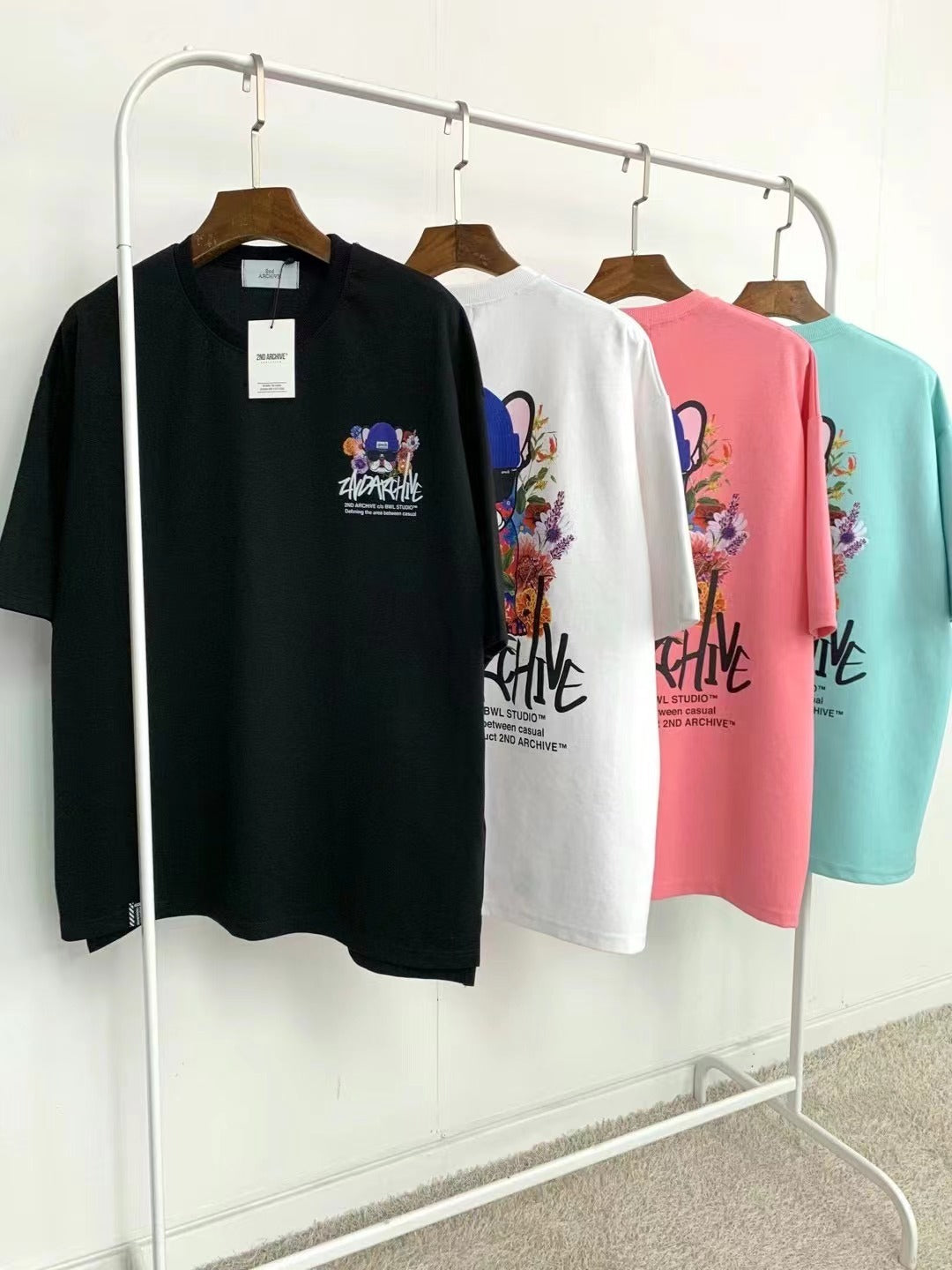 【一口價$277/件】🇰🇷韓國直送🇰🇷 2ND ARCHIVE Flower Garden dog Tee- 4 Color APM 537 BOWL