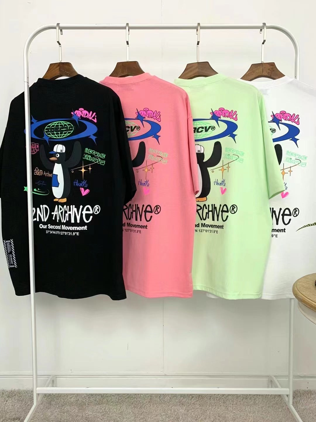 【一口價$298/件】🇰🇷韓國直送🇰🇷 2ND ARCHIVE Penguin T-shirt -4 Color APM 537 BOWL