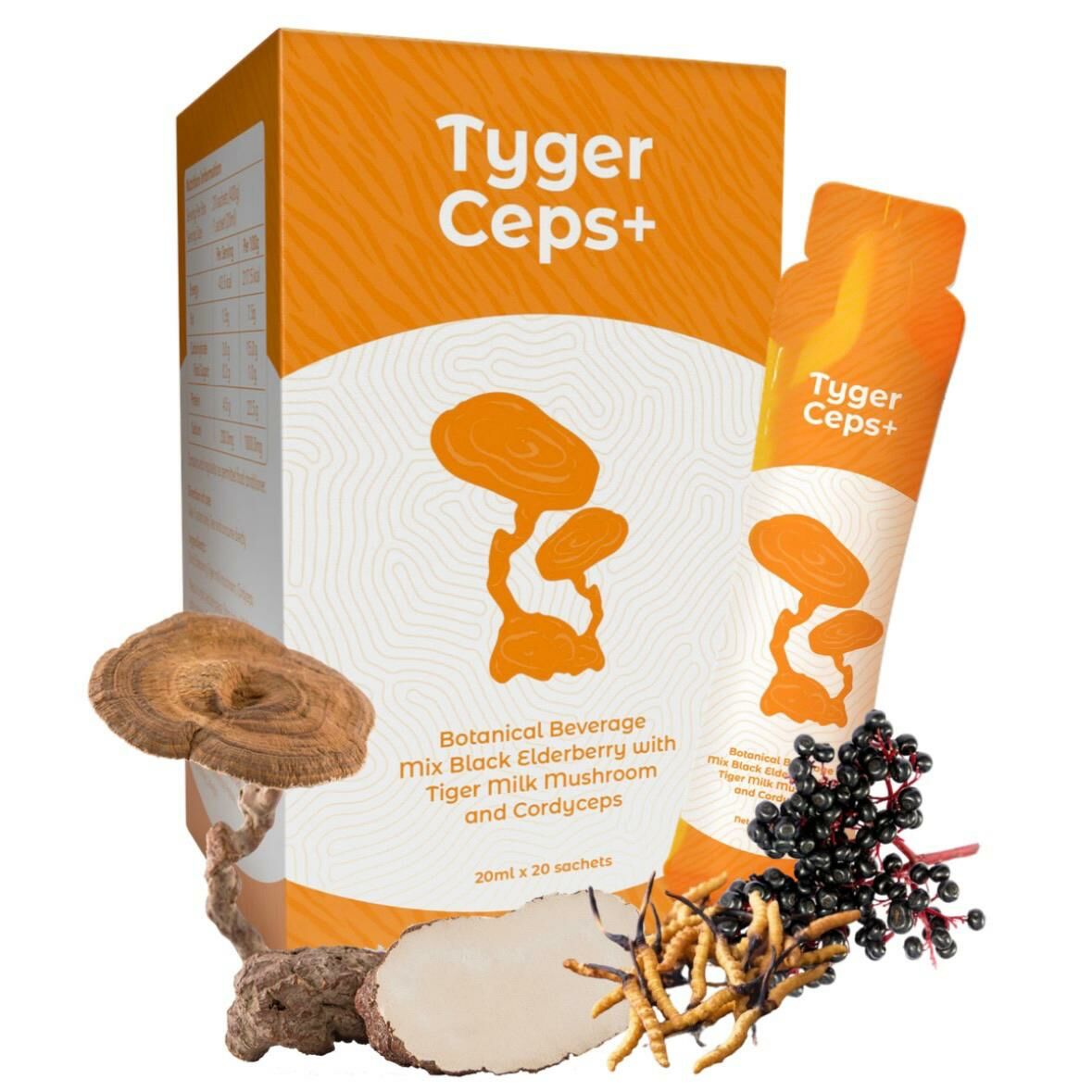 【一口價$499/盒】⭐️最新升級版配方⭐ TygerCeps+ 虎乳芝益肺寶 每盒有20包(一包20ml)