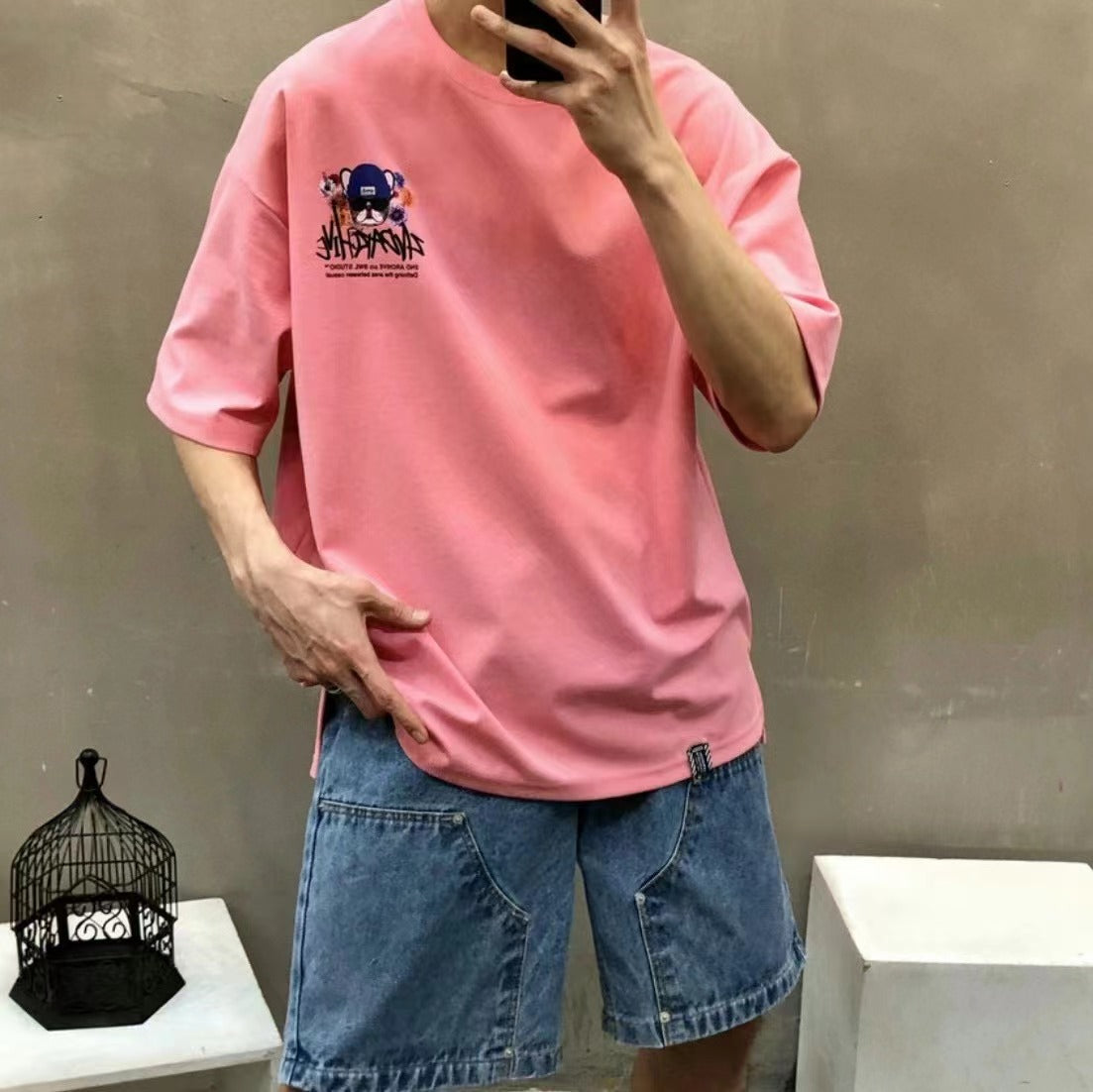 【一口價$277/件】🇰🇷韓國直送🇰🇷 2ND ARCHIVE Flower Garden dog Tee- 4 Color APM 537 BOWL