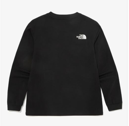 韓國直送TNF Kids Explorer Lettering Long Sleeve Tee