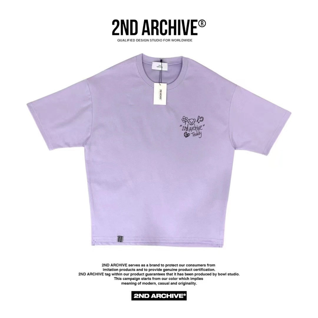 【一口價$277/件】🇰🇷韓國直送🇰🇷 2ND ARCHIVE Art Bear Tee - 4 Color APM 537 BOWL
