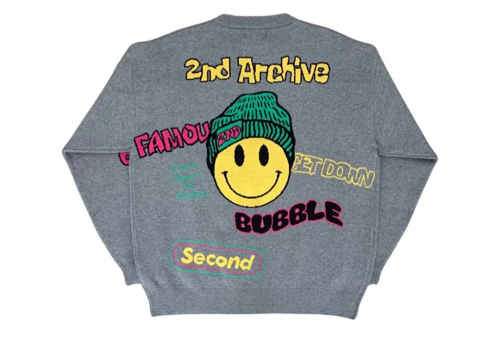 【一口價$408/件】🇰🇷韓國直送🇰🇷 2ND ARCHIVE Smile Beanie Knit Sweater 2ND ARCHIVE