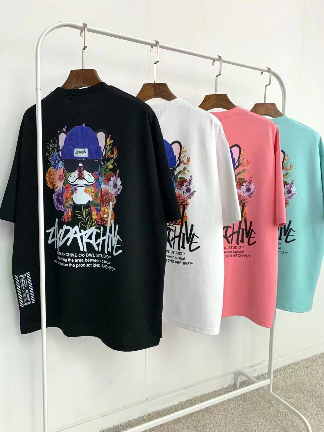 【一口價$277/件】🇰🇷韓國直送🇰🇷 2ND ARCHIVE Flower Garden dog Tee- 4 Color APM 537 BOWL