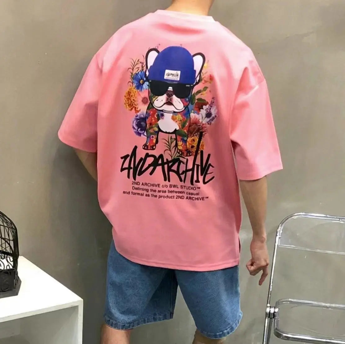 【一口價$277/件】🇰🇷韓國直送🇰🇷 2ND ARCHIVE Flower Garden dog Tee- 4 Color APM 537 BOWL