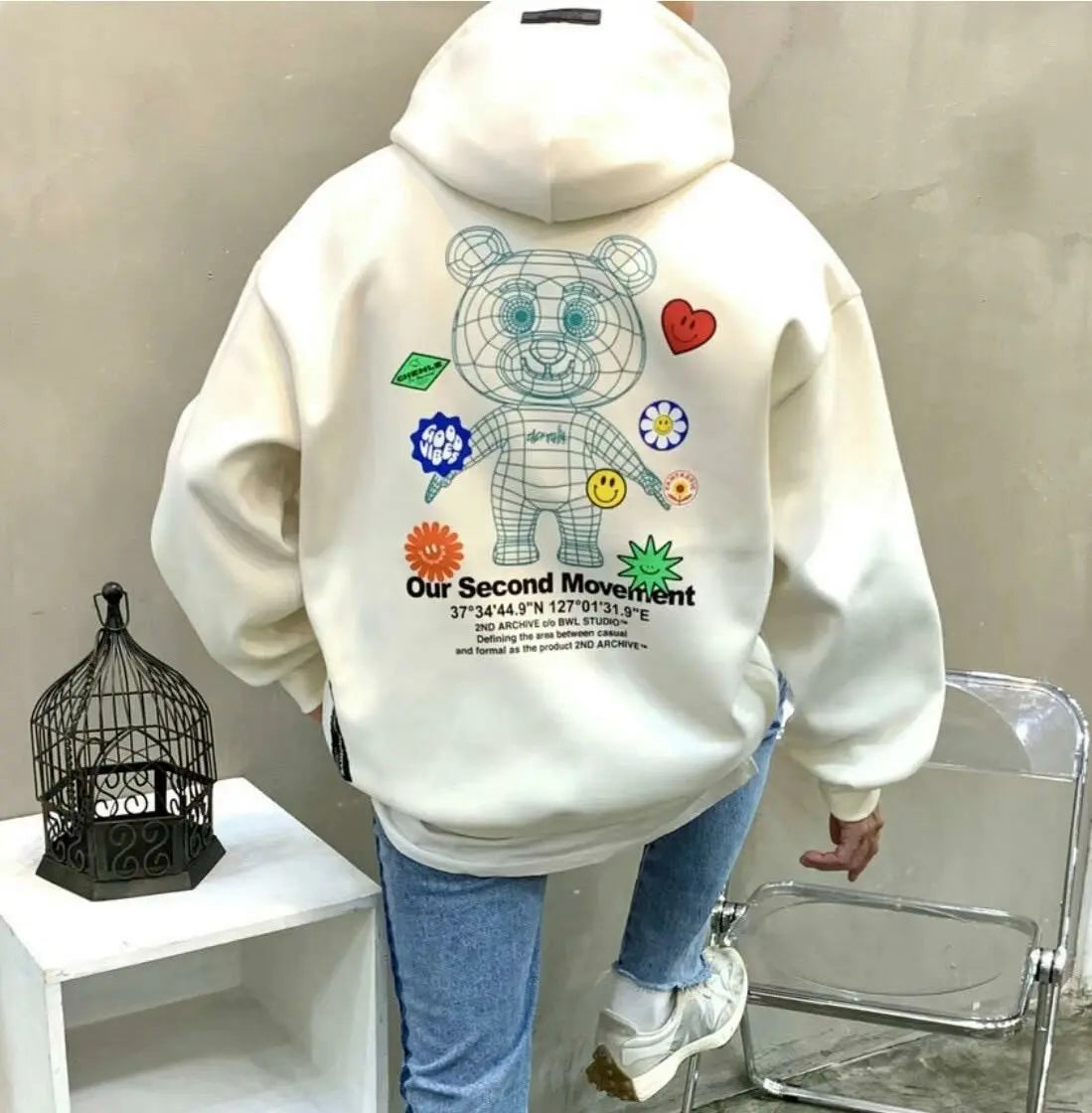【一口價$390/件】🇰🇷韓國直送🇰🇷 2ND ARCHIVE 3D Bear Sweatshirt | 3 Color 2ND ARCHIVE