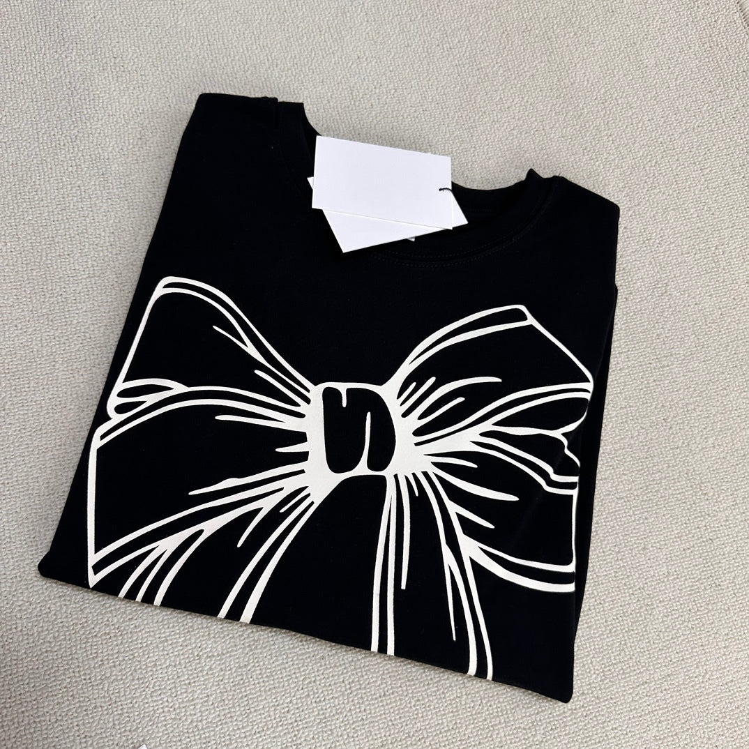 【一口價$282/件】韓國潮牌RonRon BIG RIBBON LINE T SHIRT -5 Color