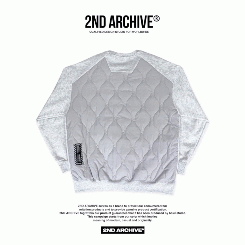 韓國直送🇰🇷 2ND ARCHIVE Basic Padded Sweatshirt - HLY & CHOCCICO