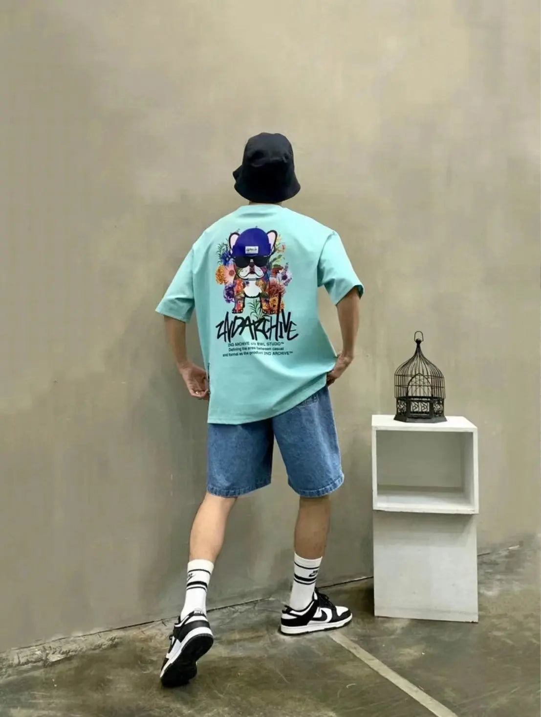 【一口價$277/件】🇰🇷韓國直送🇰🇷 2ND ARCHIVE Flower Garden dog Tee- 4 Color APM 537 BOWL