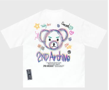 【一口價$277/件】🇰🇷韓國直送🇰🇷 2ND ARCHIVE Art Bear Tee - 4 Color APM 537 BOWL
