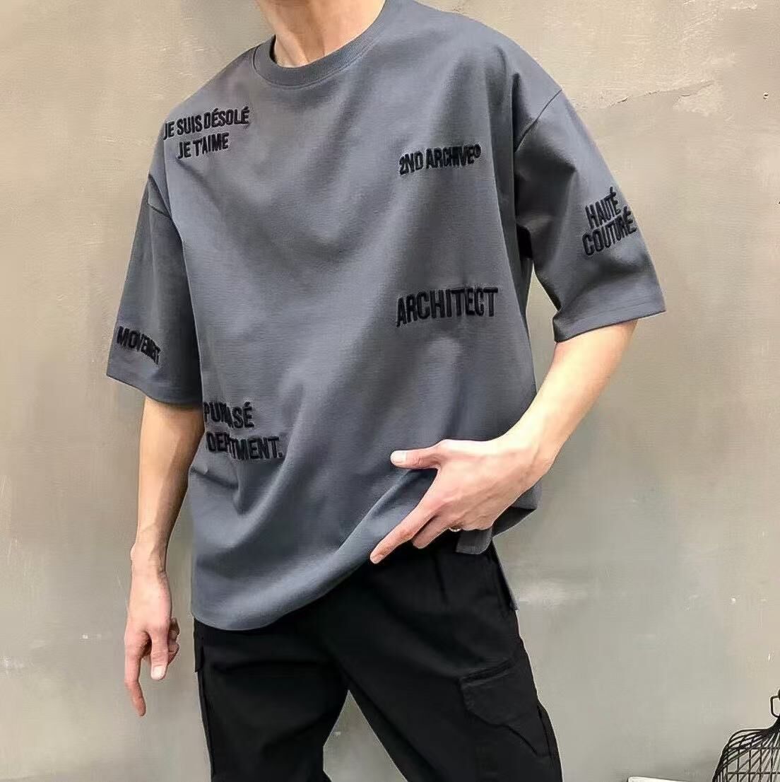 韓國直送🇰🇷 2ND ARCHIVE Embroidered Letters T-shirt