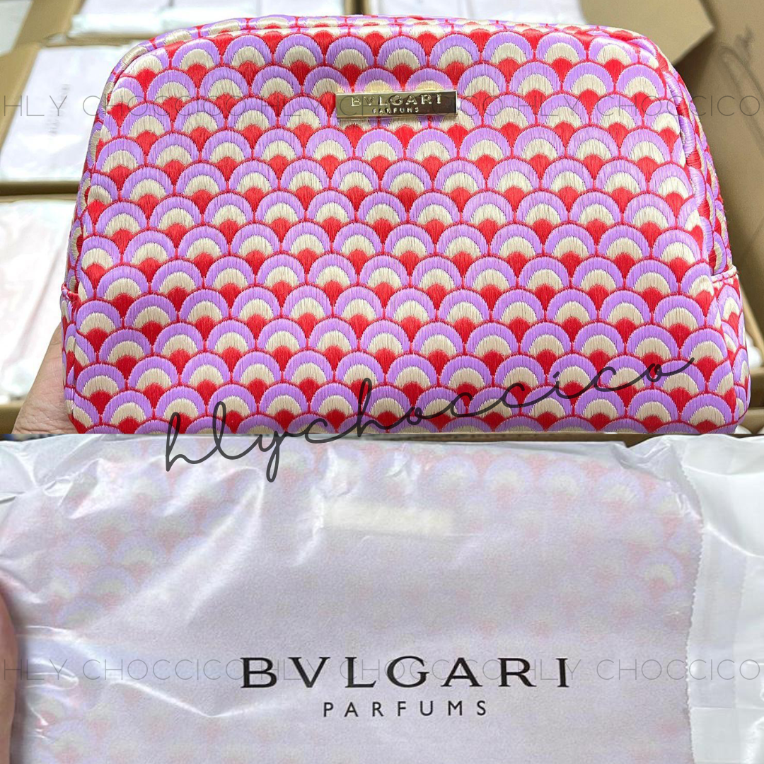 BVLGARI 化妝袋 (紫紅色) BVLGARI