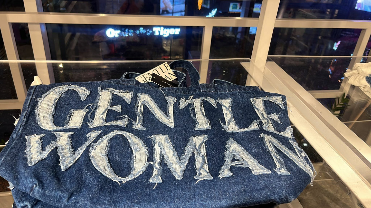 GentleWoman Signature Logo Canvas Tote Bag - Denim⭐ 要紙袋請備註📝