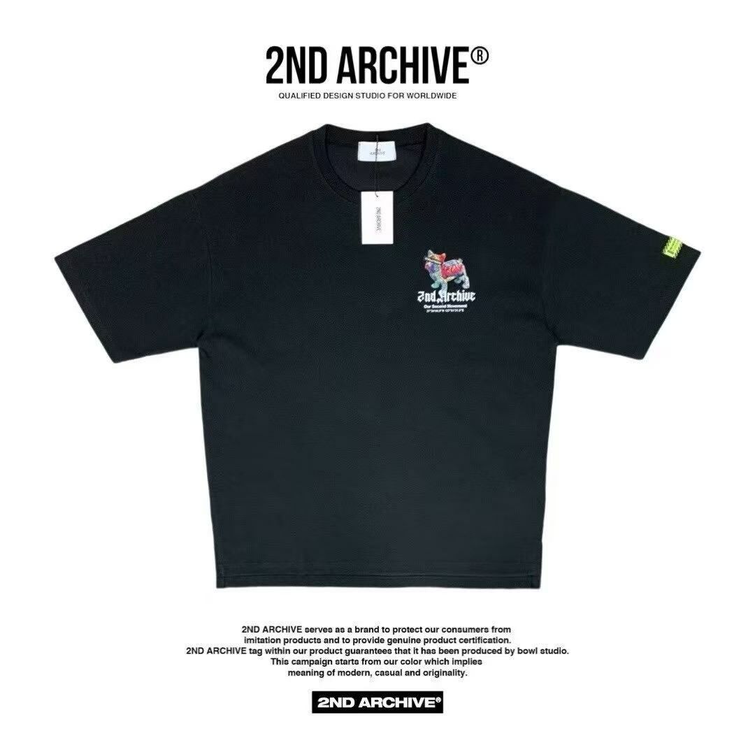 韓國直送🇰🇷 2ND ARCHIVE Tape Bulldog T-shirt - 4 Color APM 537 BOWL