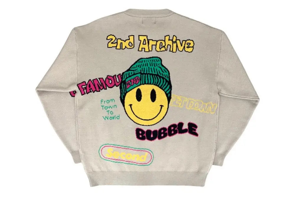 【一口價$408/件】🇰🇷韓國直送🇰🇷 2ND ARCHIVE Smile Beanie Knit Sweater 2ND ARCHIVE