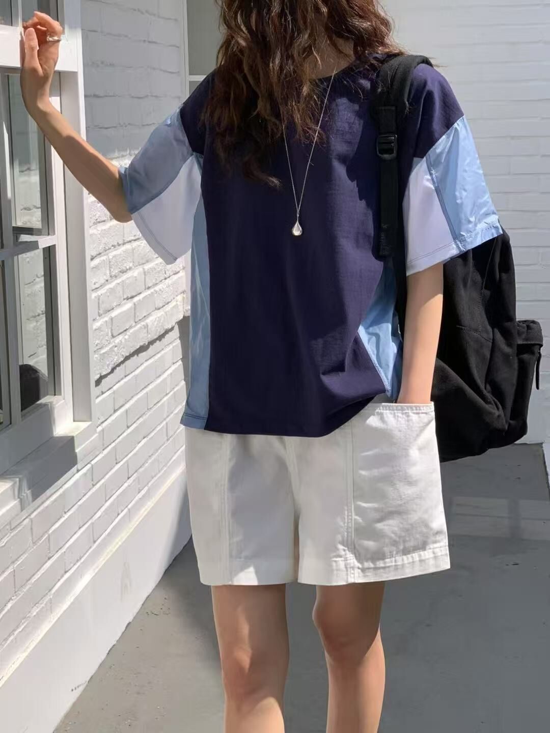 韓國直送Fusion Sleeve T-shirt