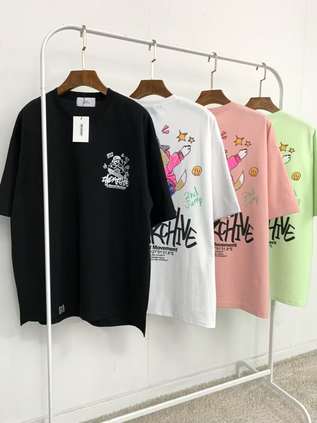韓國直送 2ND ARCHIVE Board Beagle Crayon Tee