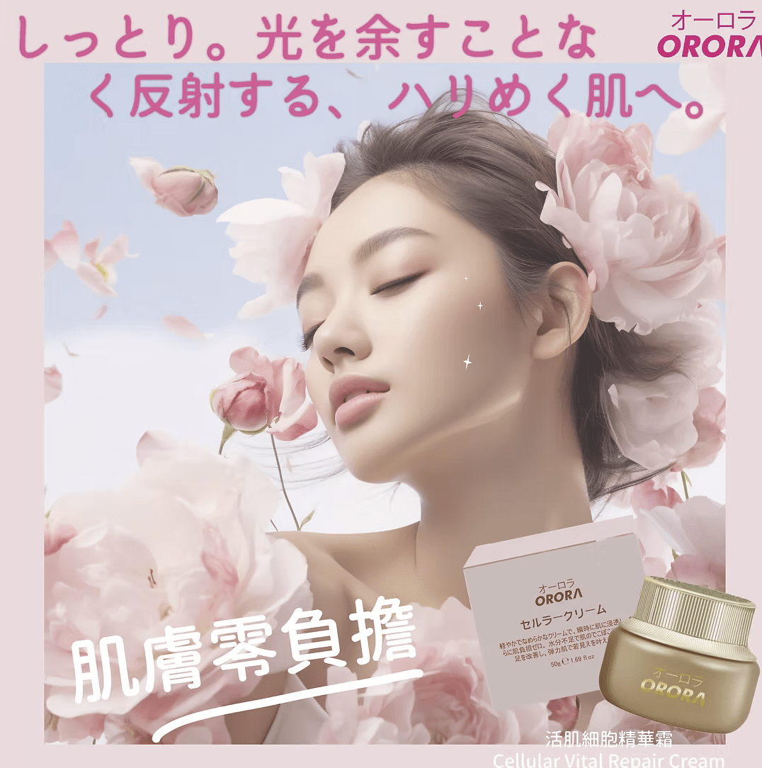日本ORORA活肌細胞精華霜50g HLY & CHOCCICO