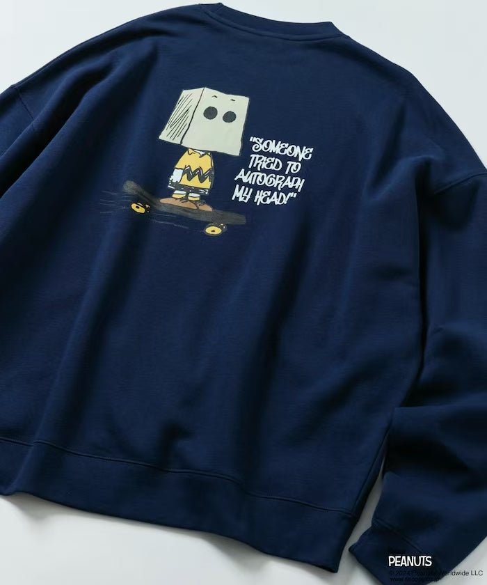 PEANUTS Charlie Silhouette Back Print Sweatshirt - HLY & CHOCCICO