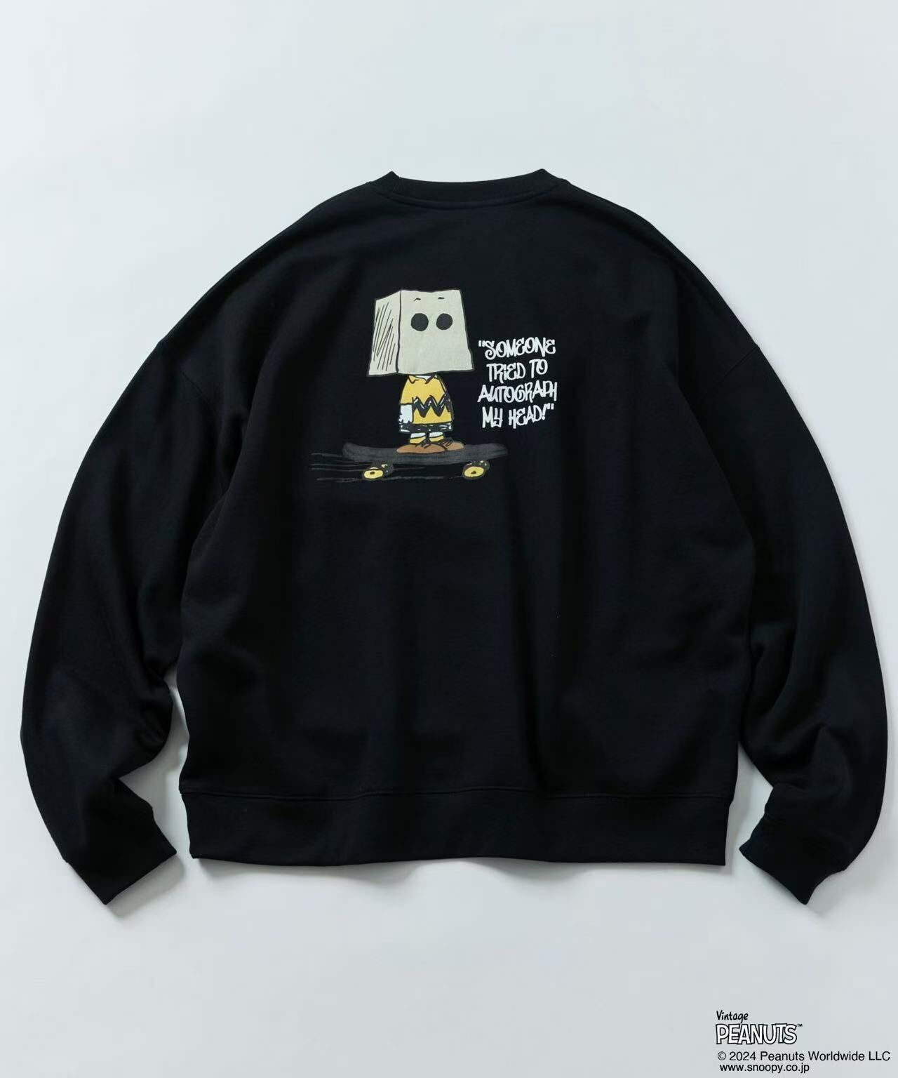 PEANUTS Charlie Silhouette Back Print Sweatshirt - HLY & CHOCCICO