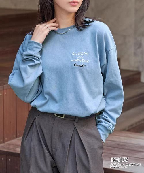 PEANUTS / SNOOPY Vintage Print Oversized Long T-Shirt HLY & CHOCCICO