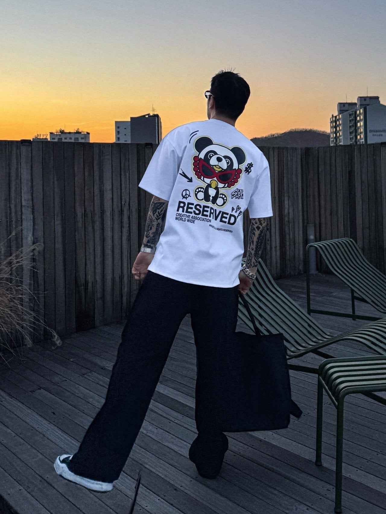 韓國直送 PLUS 82 HIYA Baby Panda Short Sleeve