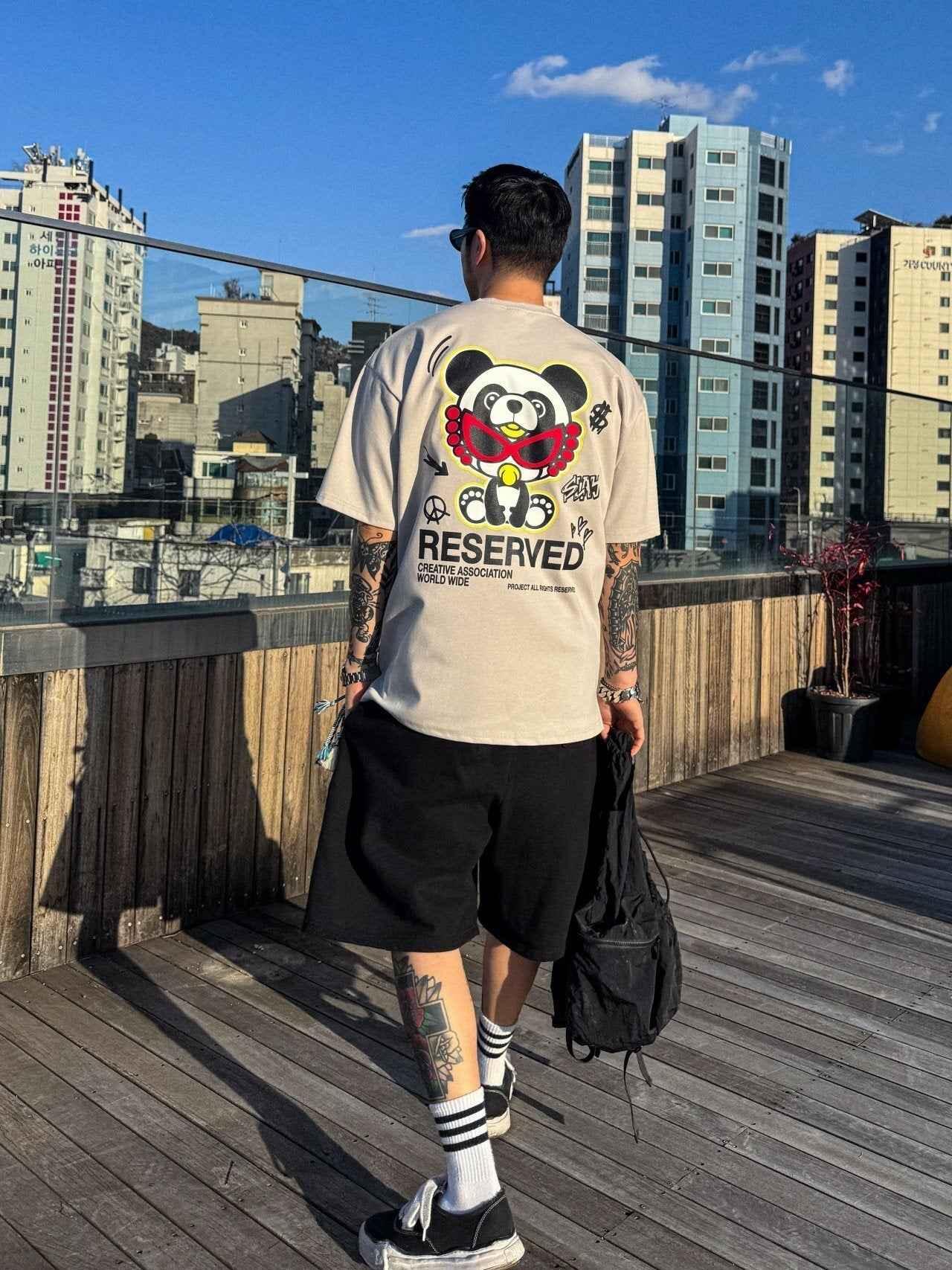 韓國直送 PLUS 82 HIYA Baby Panda Short Sleeve - HLY & CHOCCICO