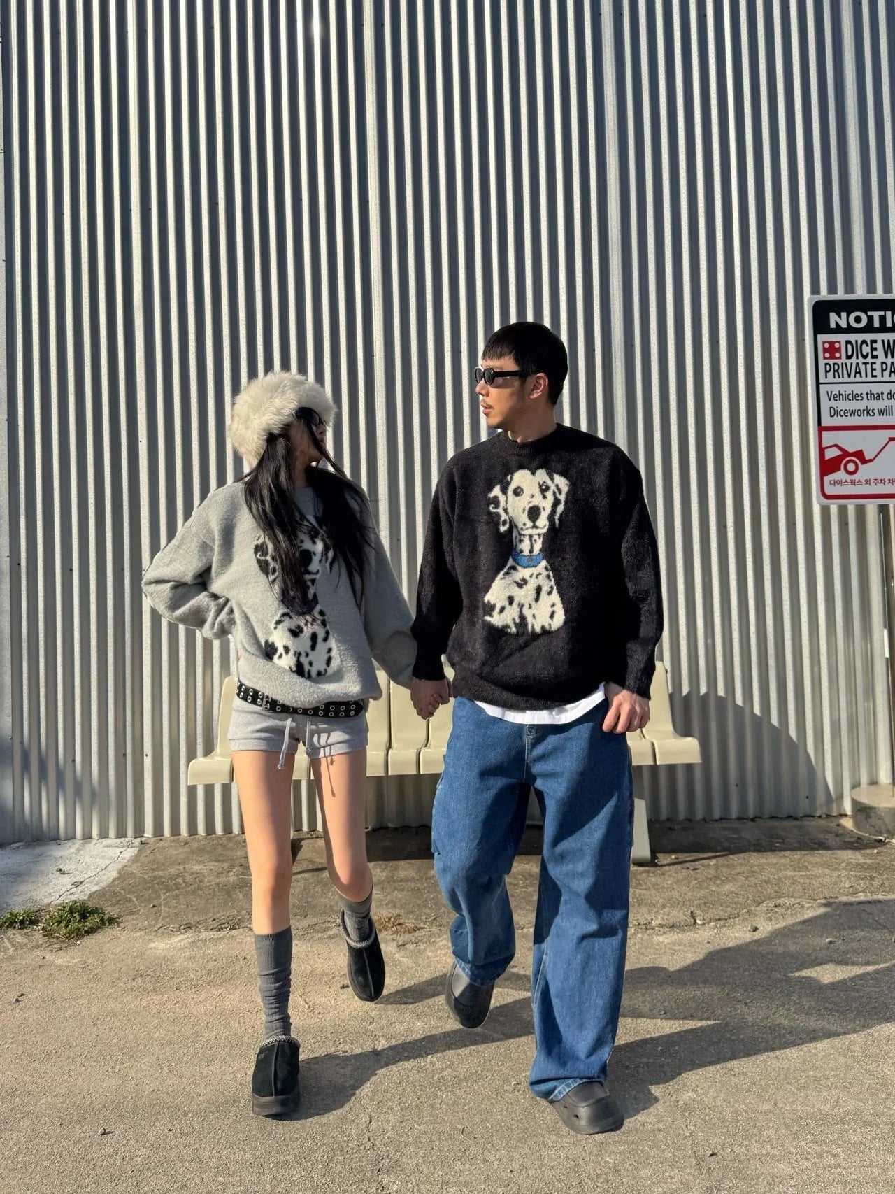 韓國直送 PLUS 82 HIYA Popchon Dalmatian Knit - HLY & CHOCCICO