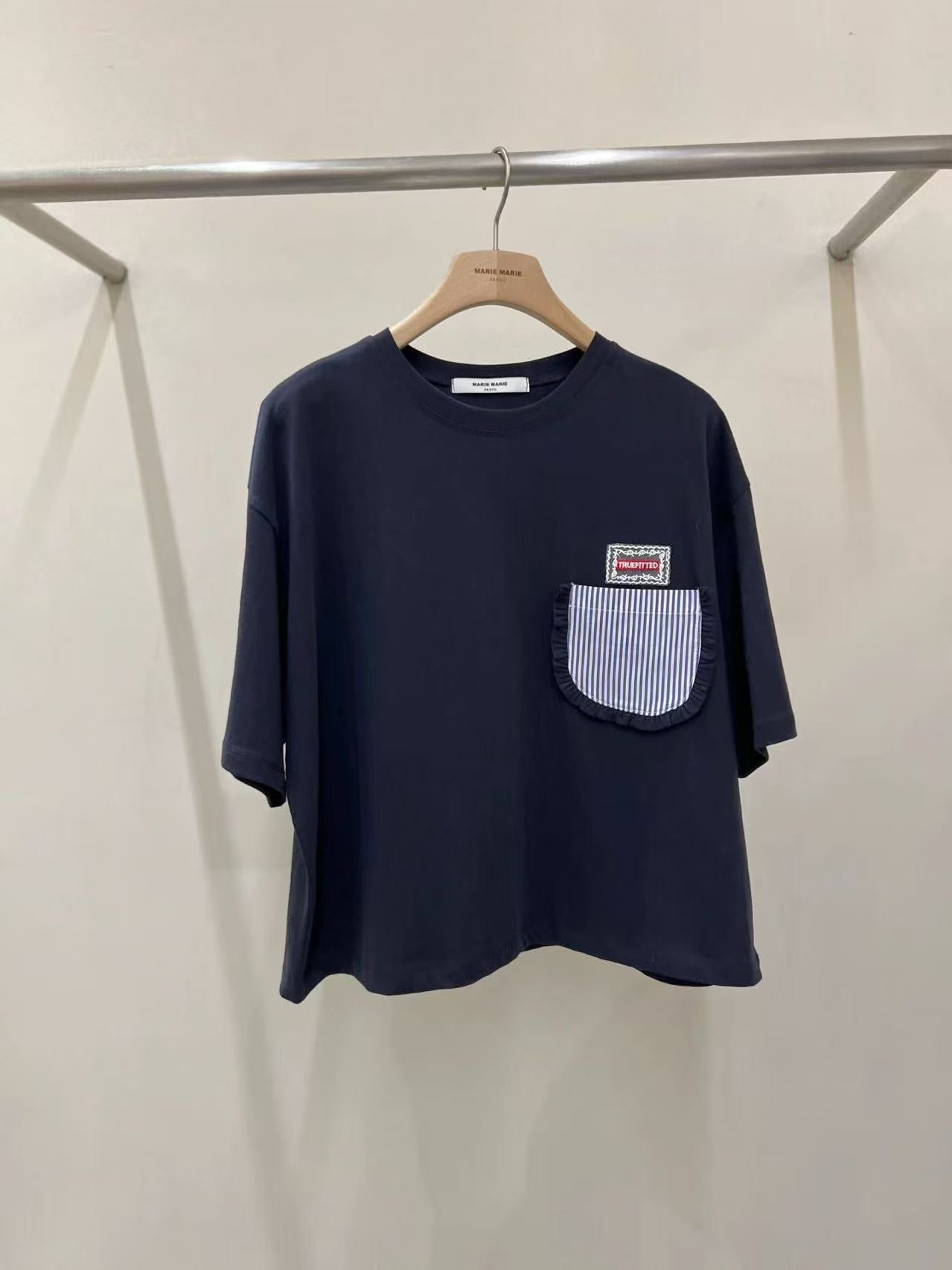 韓國直送Pocket Detail Casual Tee - HLY & CHOCCICO