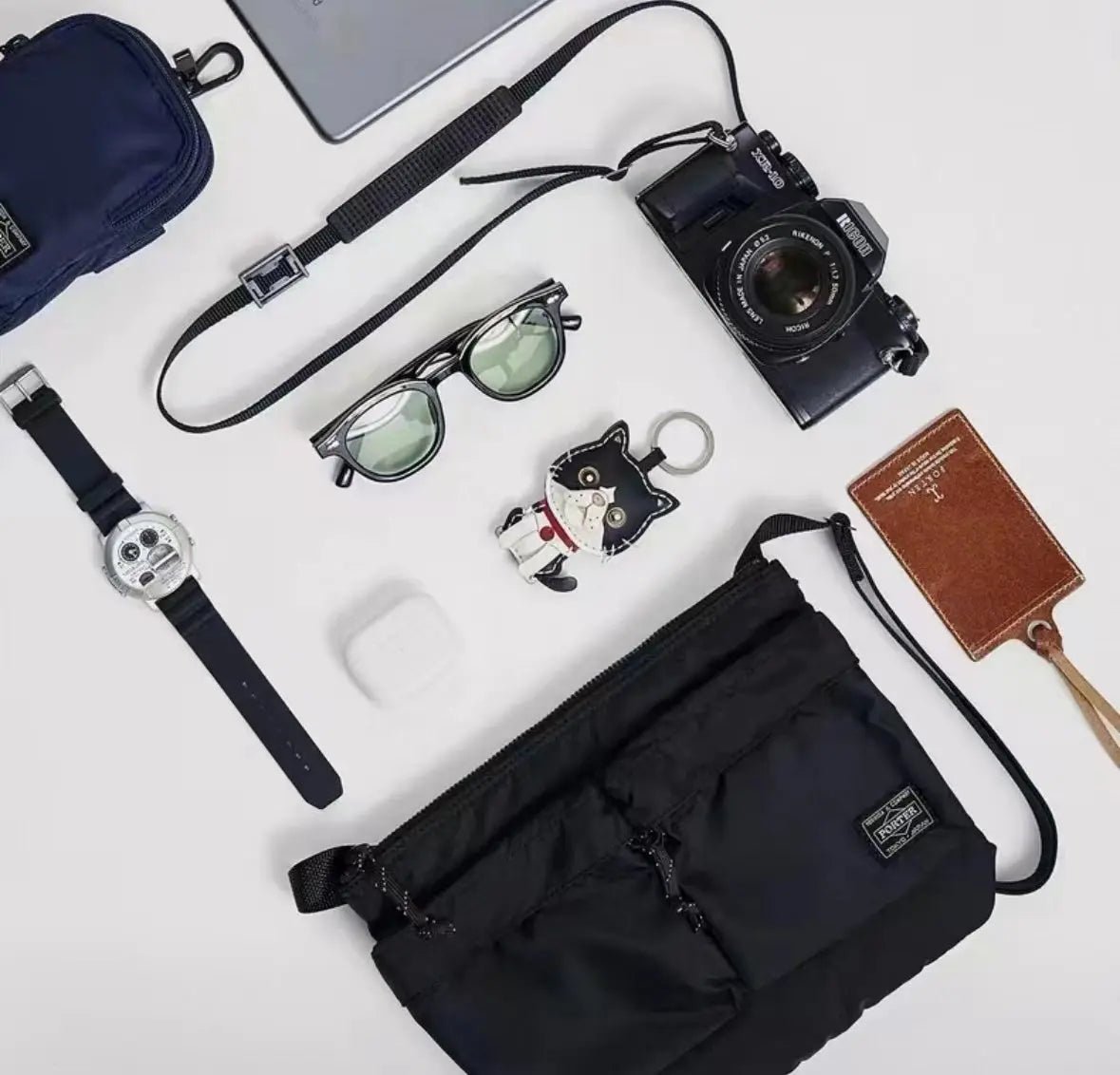 PORTER FORCE SHOULDER BAG - HLY & CHOCCICO