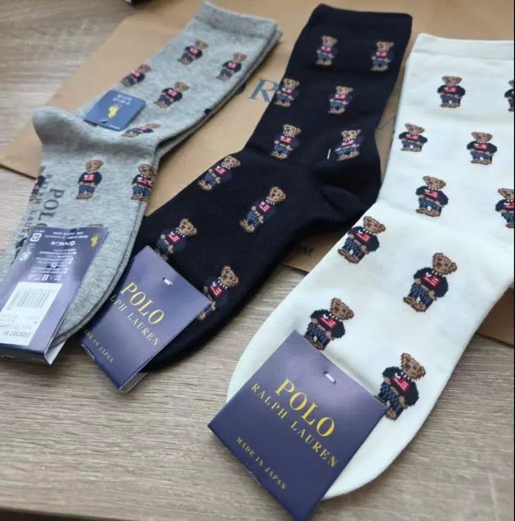 全新限定款Ralph lauren 經典熊綿襪 (一套4對) - HLY & CHOCCICO
