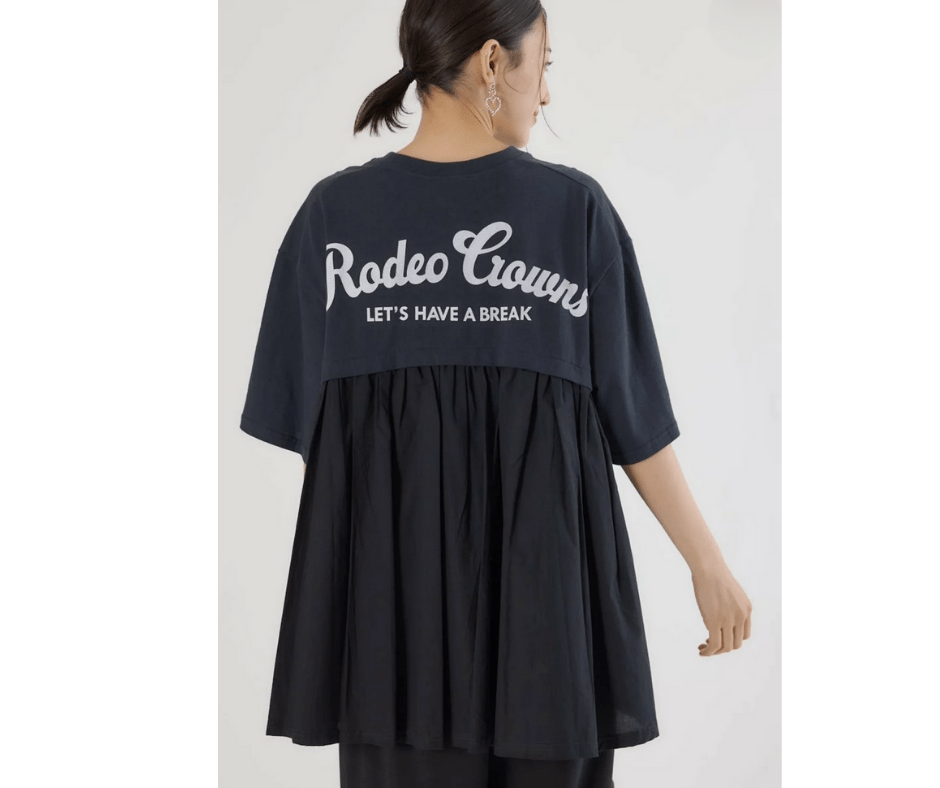 日本直送Rode Crown Back Gathered Docking T-Shirt - HLY & CHOCCICO