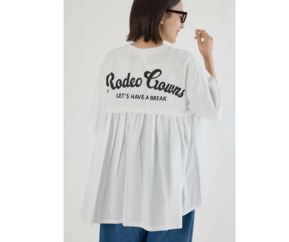 日本直送Rode Crown Back Gathered Docking T-Shirt - HLY & CHOCCICO