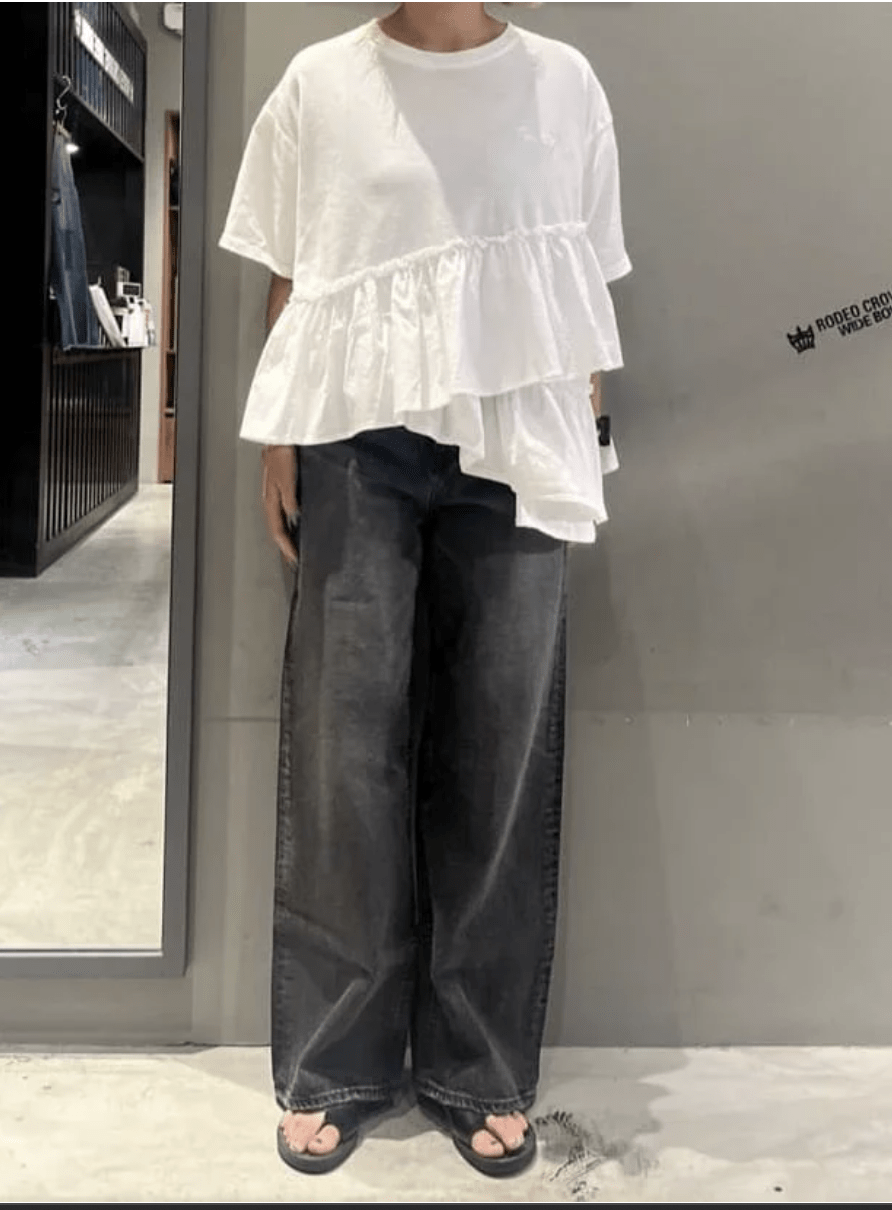 日本直送Rode Crown Pigment Frile Docking Tops - HLY & CHOCCICO