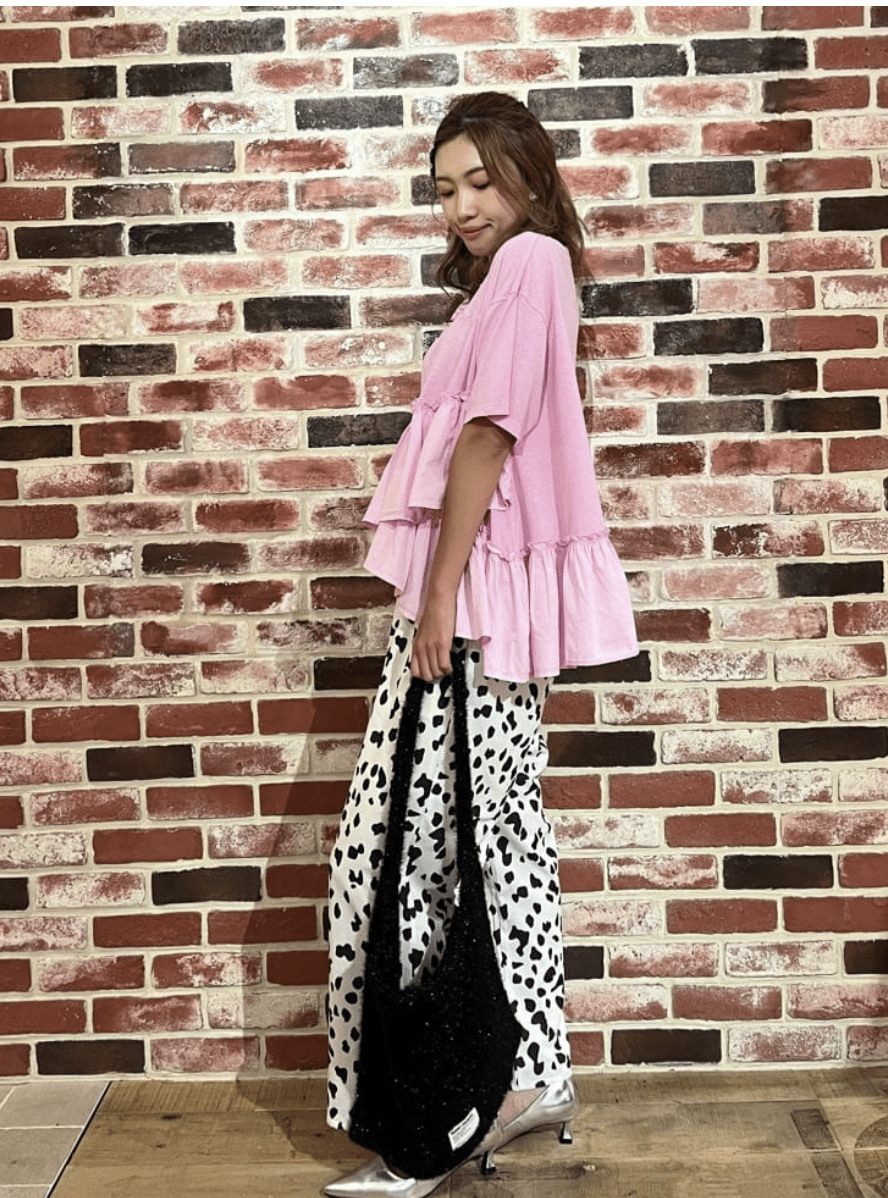 日本直送Rode Crown Pigment Frile Docking Tops - HLY & CHOCCICO