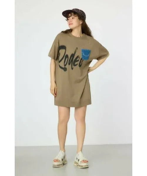 日本直送Rode Crown Spray Logo Knit Dress - HLY & CHOCCICO