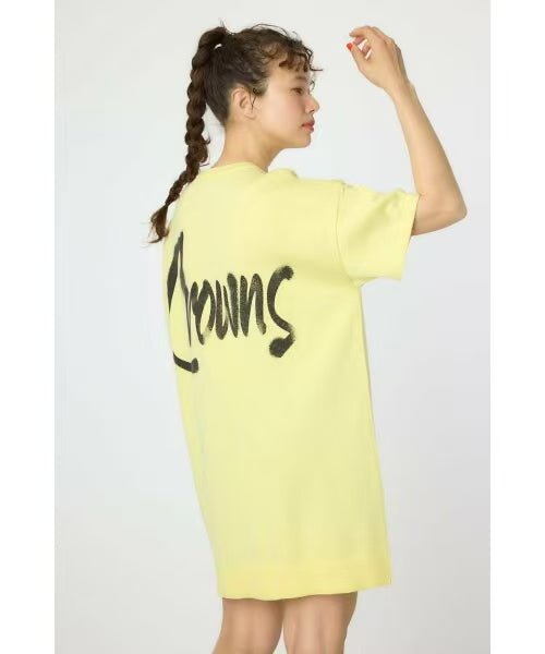 日本直送Rode Crown Spray Logo Knit Dress - HLY & CHOCCICO