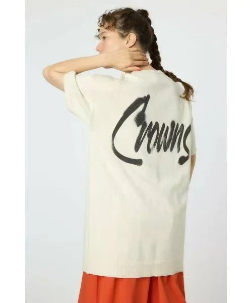 日本直送Rode Crown Spray Logo Knit Dress - HLY & CHOCCICO