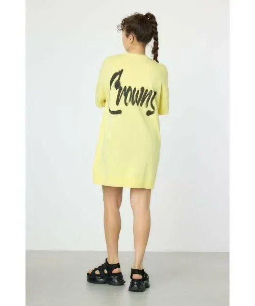 日本直送Rode Crown Spray Logo Knit Dress - HLY & CHOCCICO