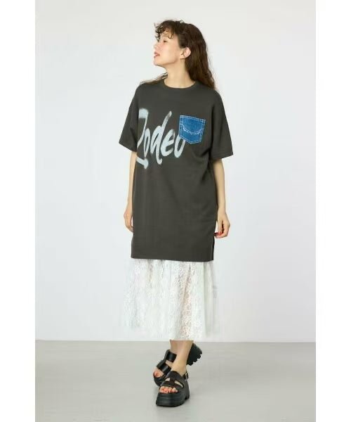 日本直送Rode Crown Spray Logo Knit Dress - HLY & CHOCCICO