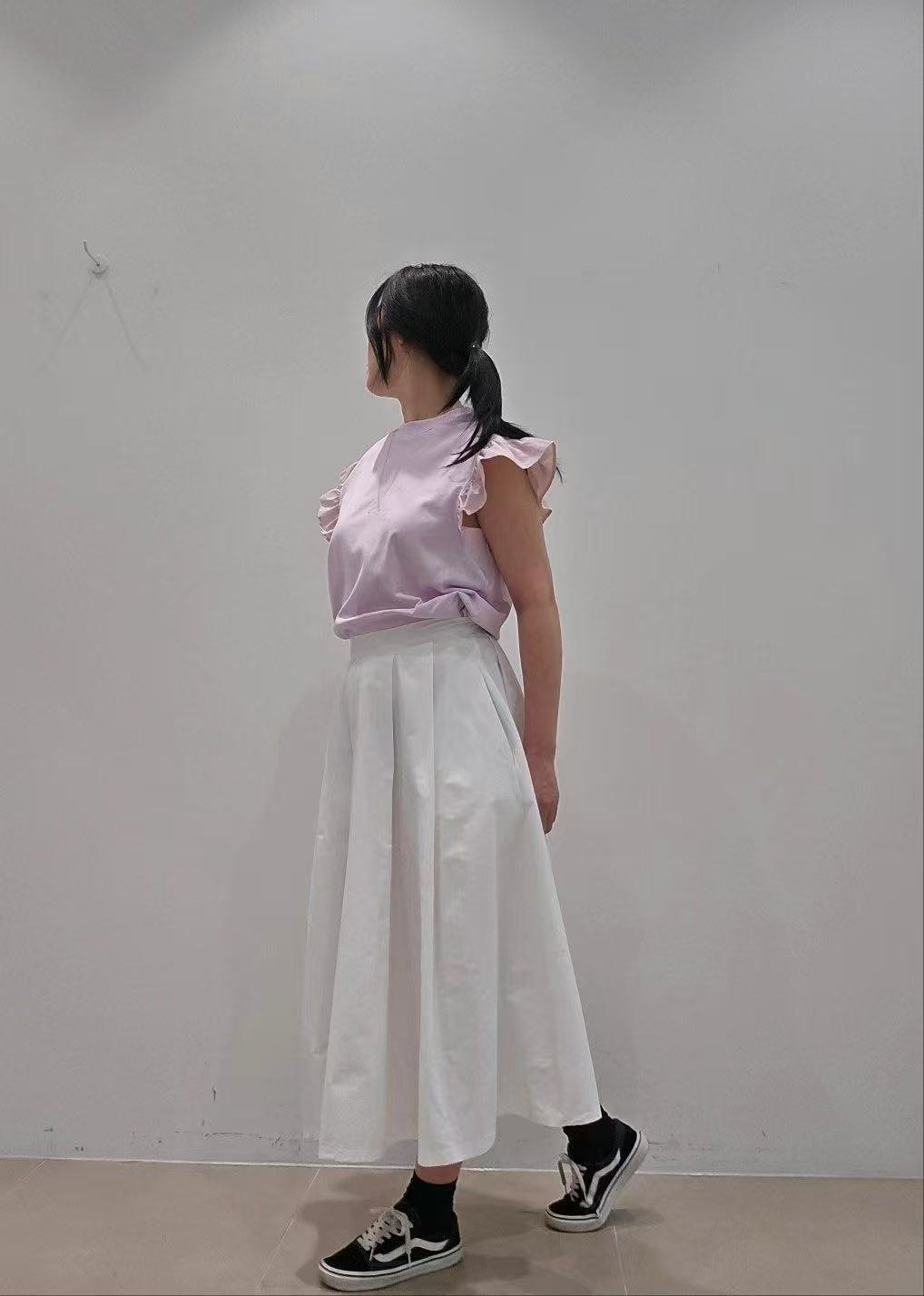 韓國直送Ruffled Elegance Tee - HLY & CHOCCICO